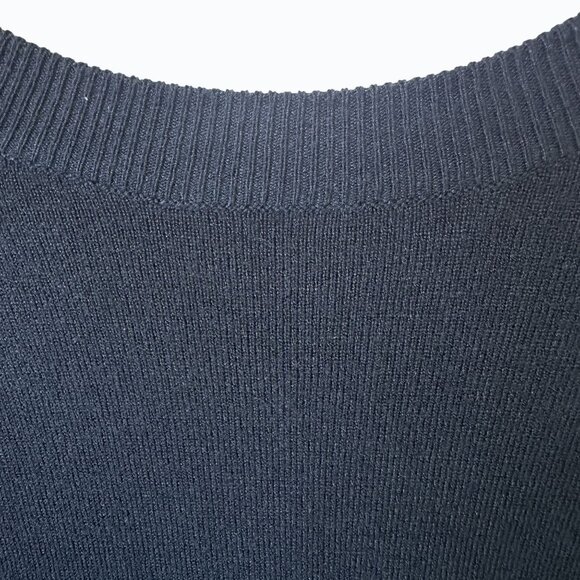 Olivaceous Teal Green Ruffled Sleeve Knit Dress With V-Neck Back & High Neckline - Picture 9 of 16